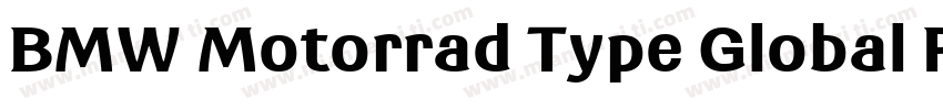 BMW Motorrad Type Global Pro Bold I字体转换